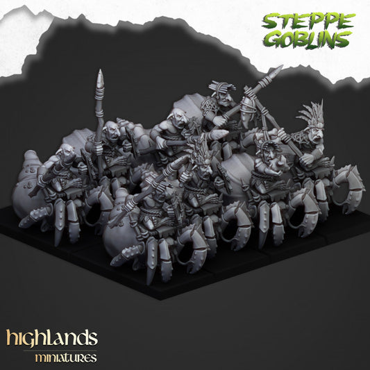 Mounted Coast Goblins - Highlands Miniatures