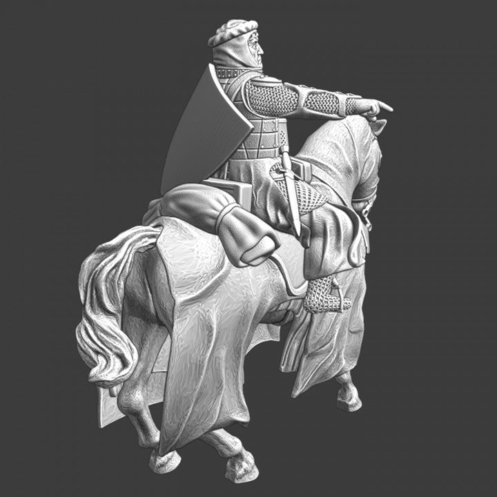 Mounted Teutonic Knight - Pointing