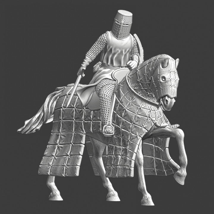 Medieval Folkunga Knight - On warhorse