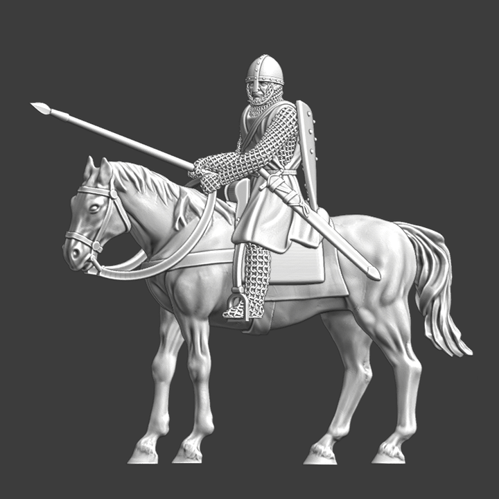 Mounted Norman Knight - With spear – Studio Historia