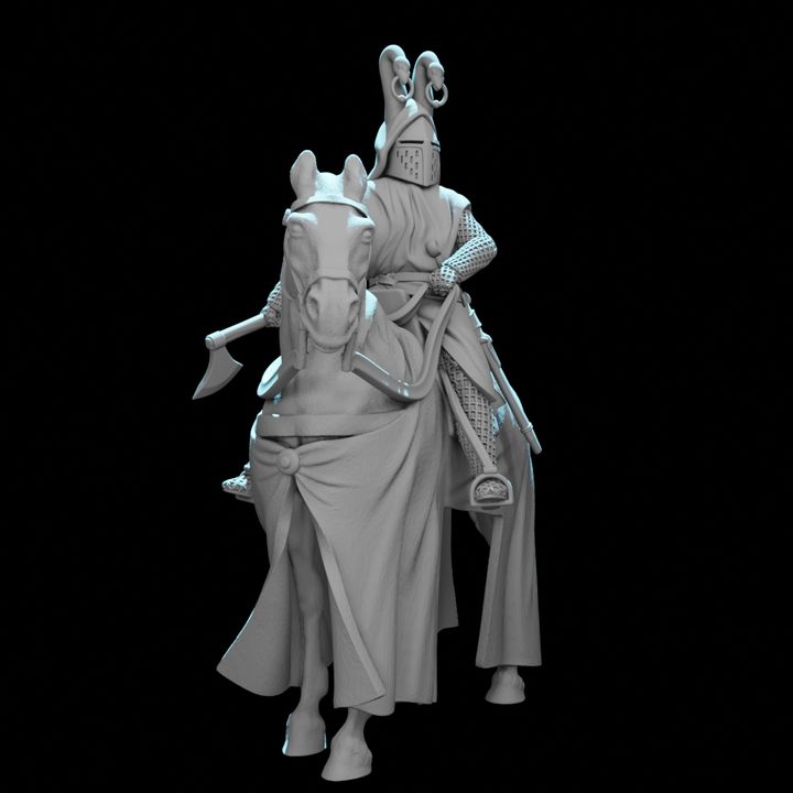 Sir Swan Mounted Knight – Crested Helm