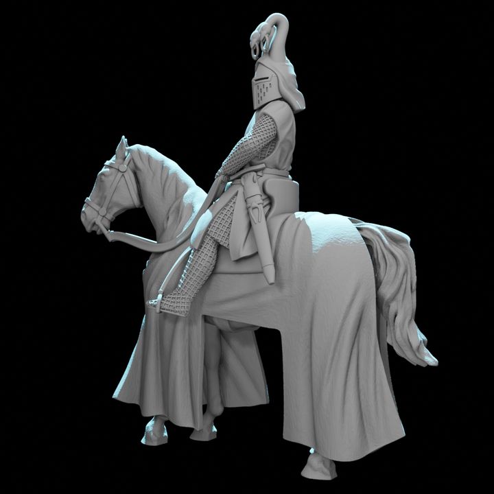 Sir Swan Mounted Knight – Crested Helm