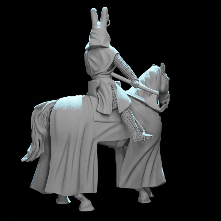 Sir Swan Mounted Knight – Crested Helm