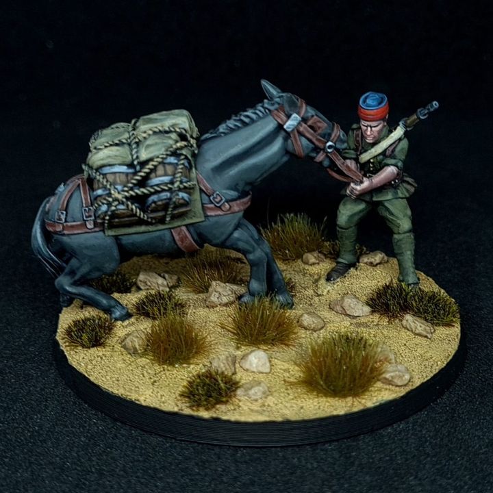 Rif War Spanish Mule Teams by Baraka Wargames and Miniatures