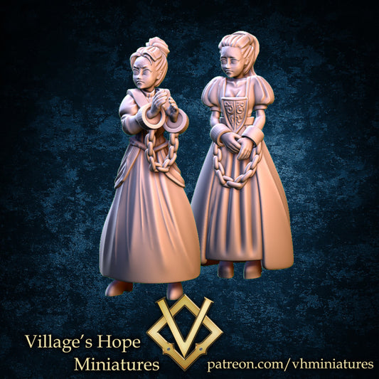 Captured Noble Lady by Village's Hope Miniatures