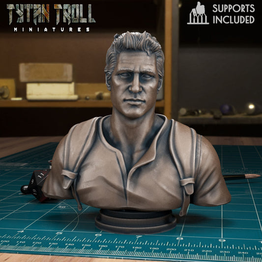 Nathan Drake Bust by Tytan Troll Miniatures