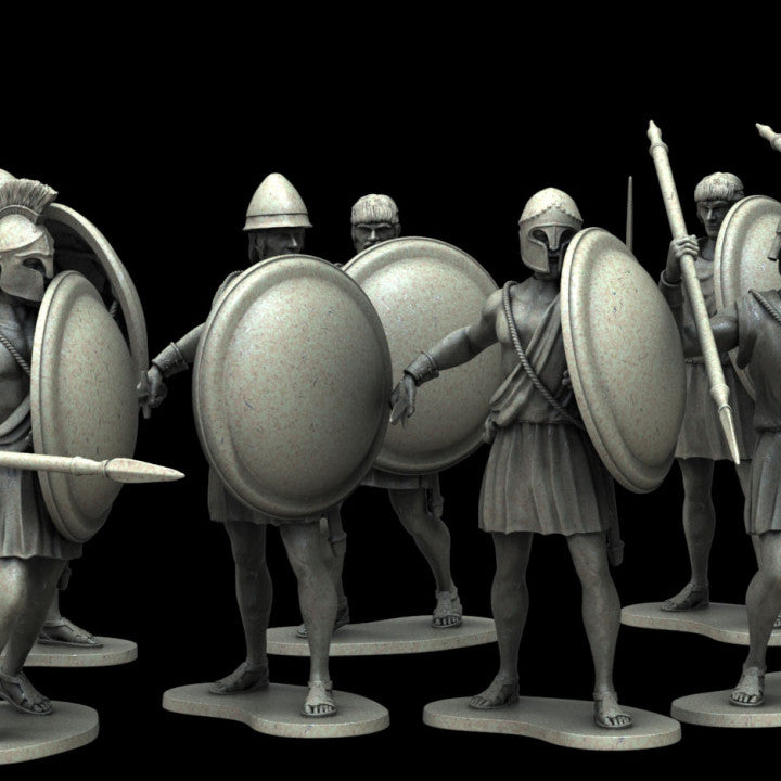 Greek Hoplites (unarmoured) by Gadgetworks Miniatures