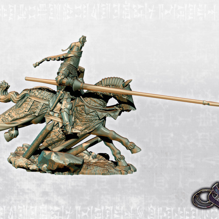 Black Prince on horse  by Ezipion miniatures