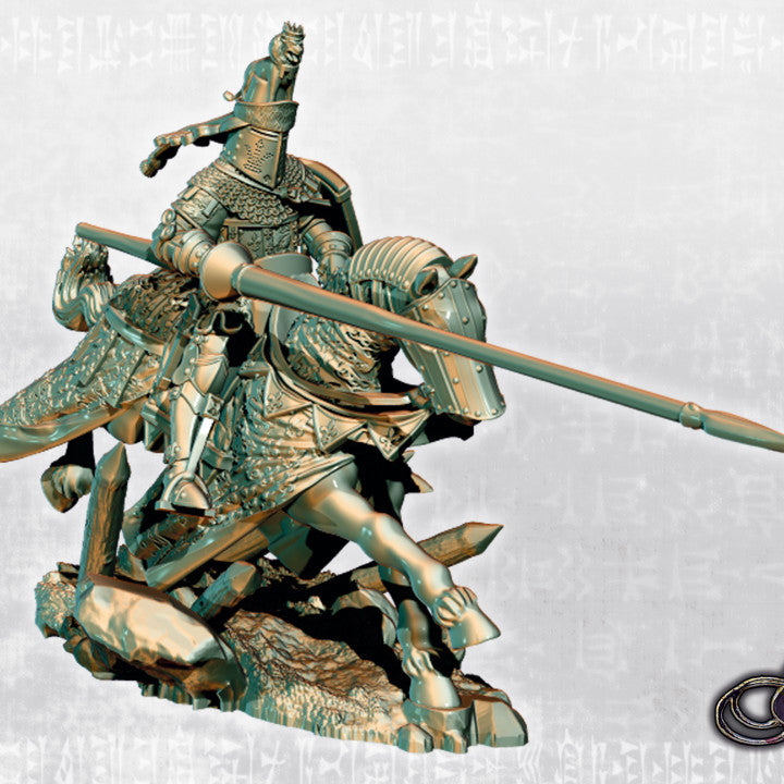 Black Prince on horse  by Ezipion miniatures