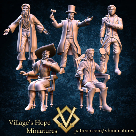 Various NPC For Auction Scene 1 by Village's Hope Miniatures