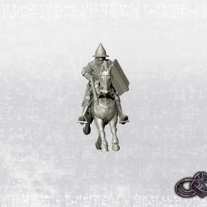 “Lithuanian Knight charging on horse – 14th century” by Ezipion miniatures