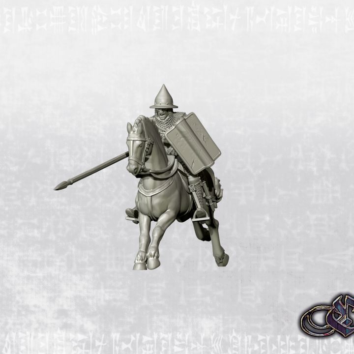 “Lithuanian Knight charging on horse – 14th century” by Ezipion miniatures