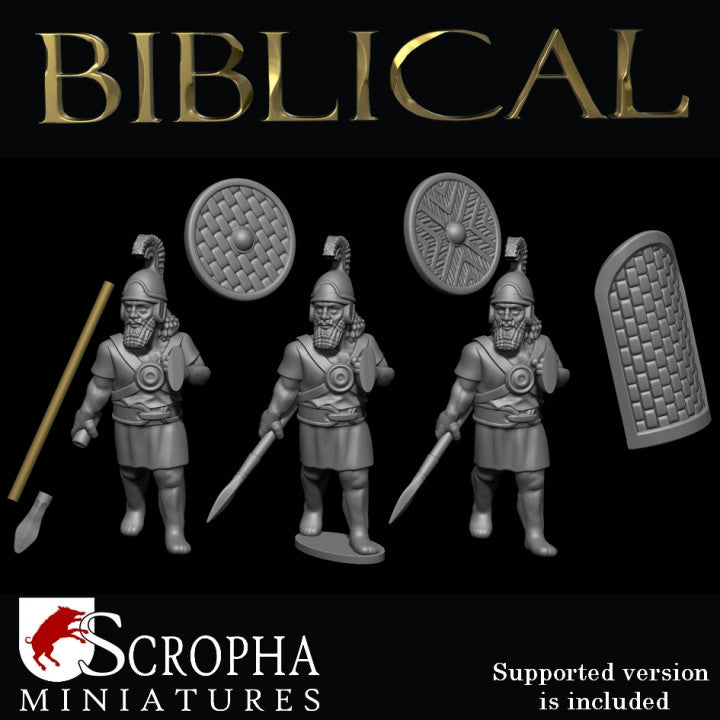 Assyrian auxiliary infantry by Scorpha Miniatures