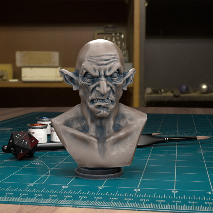 Orc Bust 04 by Tytan Troll Miniatures