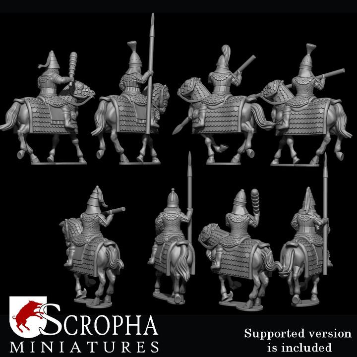 Parthian cataphracts by Scropha Miniatures