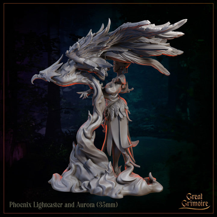 Phoenix Lightcaster and Aurora by Great Grimoire