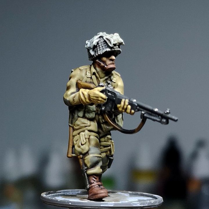 WW2 28mm US Paratrooper With Bar by Colonel Muller