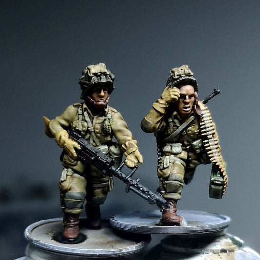 WW2 28mm US AIRBORNE LMG TEAM 1