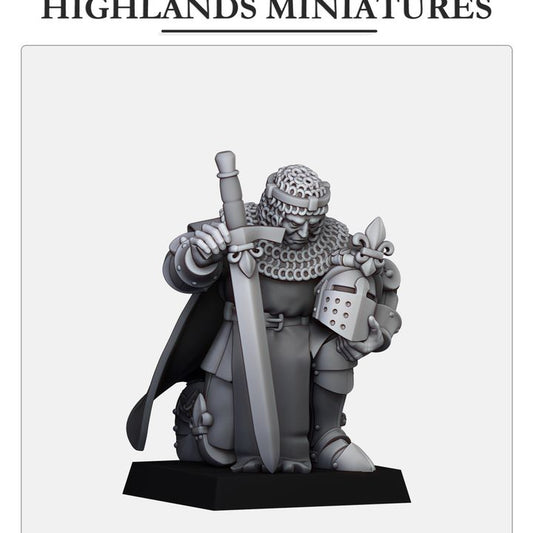 Praying Gallia Knight by Highlands Miniatures