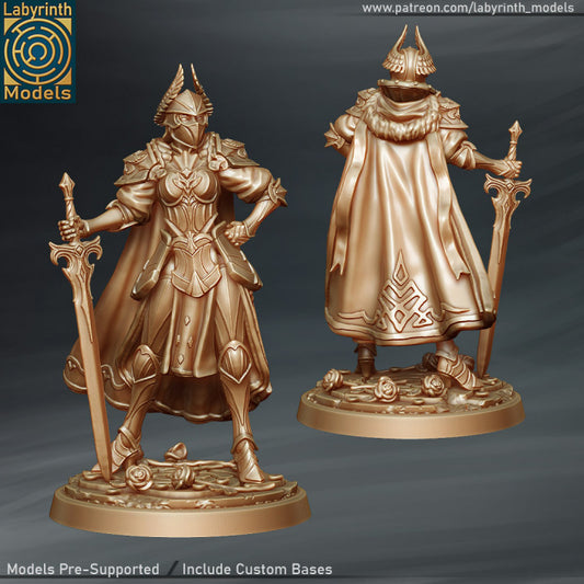 Queen in Armor Alternate Head by Labyrinth Models