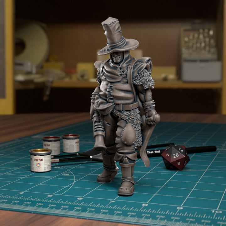 Wasteland Pilgrim Witch Hunter/Ranger by Tytan Troll Miniatures