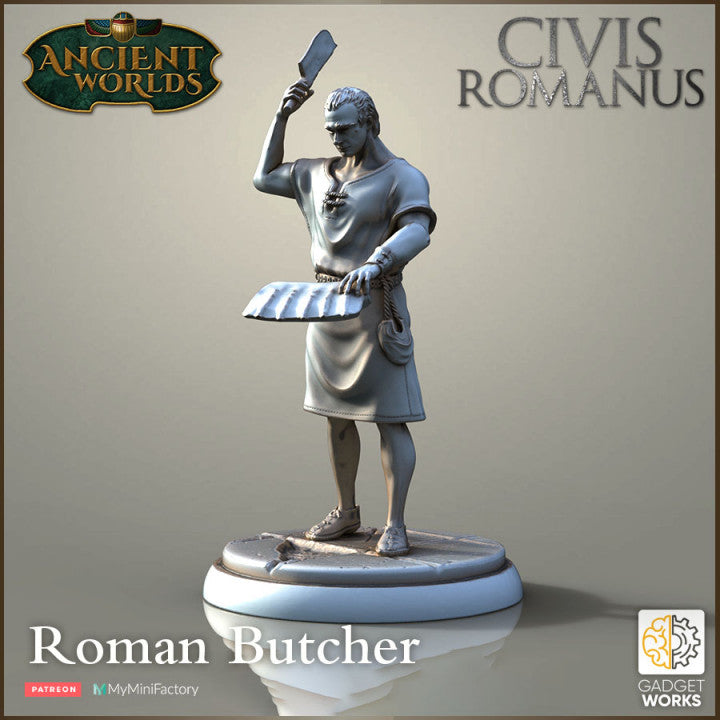 Roman Citizens - Butcher with Wares by Gadgetworks Miniatures