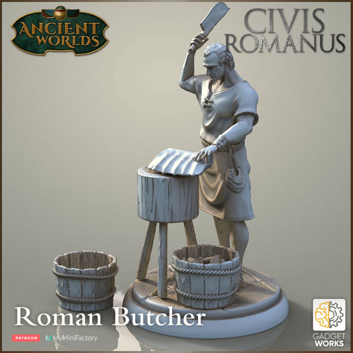 Roman Citizens - Butcher with Wares by Gadgetworks Miniatures