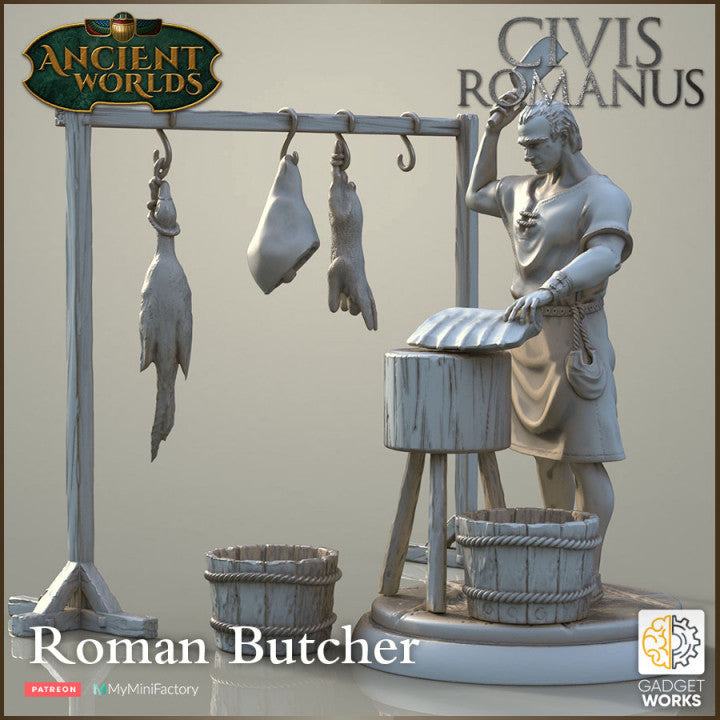 Roman Citizens - Butcher with Wares by Gadgetworks Miniatures