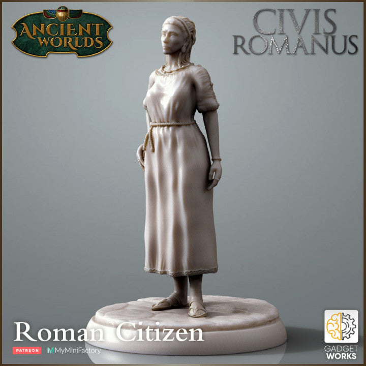 Roman Citizens - Rich Woman and Servant by Gadgetworks Miniatures