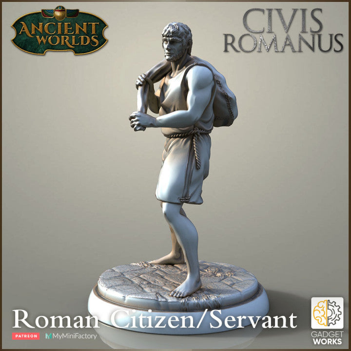 Roman Citizens - Rich Woman and Servant by Gadgetworks Miniatures