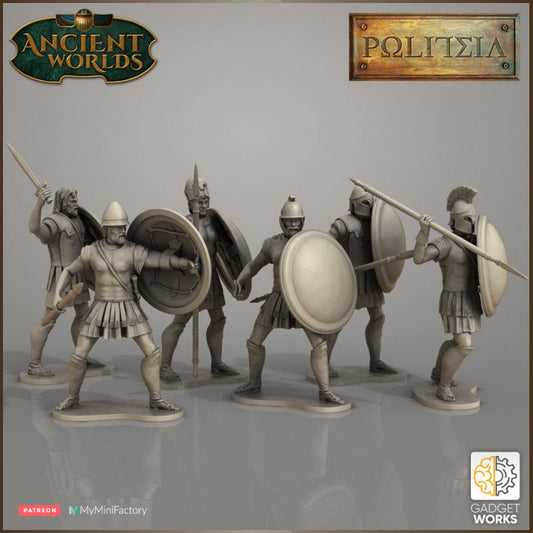 Greek Hoplites (armoured) by Gadgetworks Miniatures