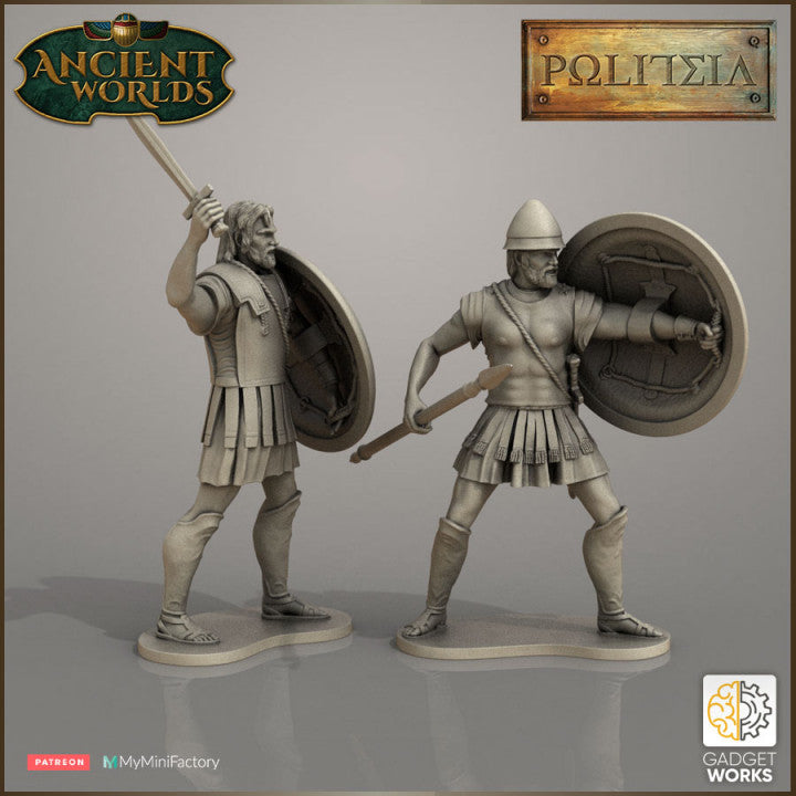 Greek Hoplites (armoured) by Gadgetworks Miniatures