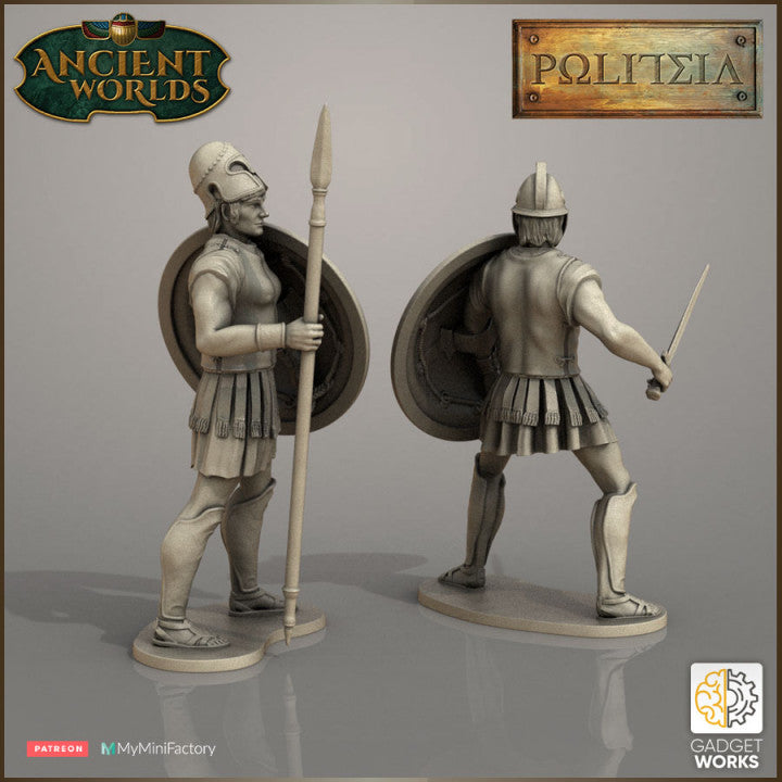 Greek Hoplites (armoured) by Gadgetworks Miniatures