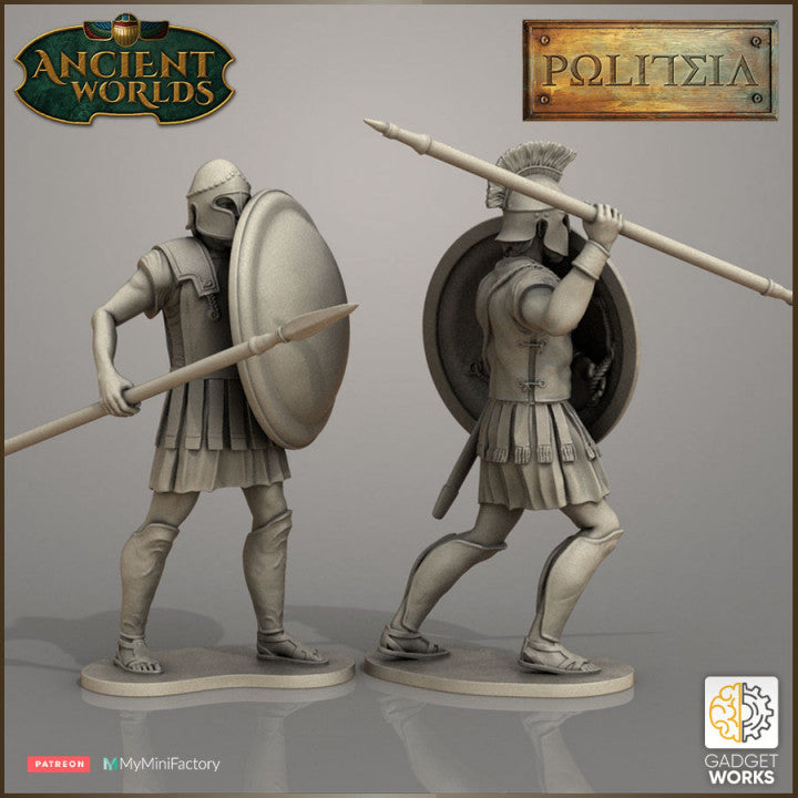 Greek Hoplites (armoured) by Gadgetworks Miniatures