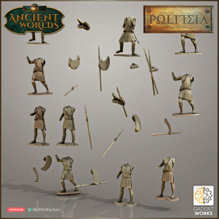 Greek Peltasts by Gadgetworks Miniatures