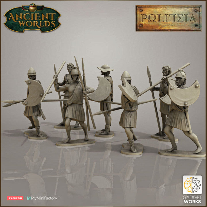 Greek Peltasts by Gadgetworks Miniatures