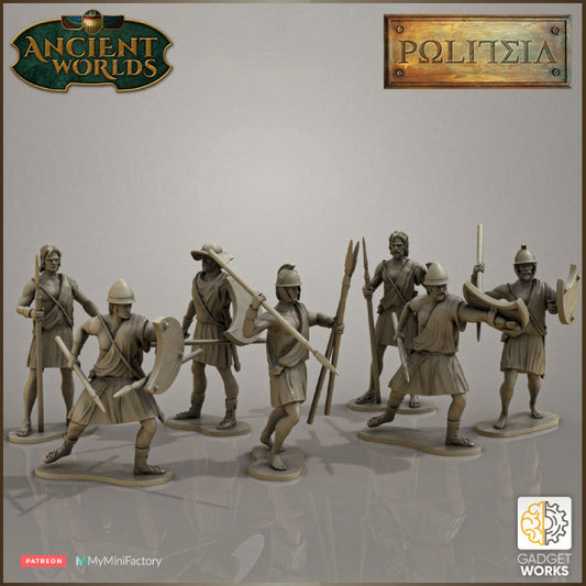 Greek Peltasts by Gadgetworks Miniatures