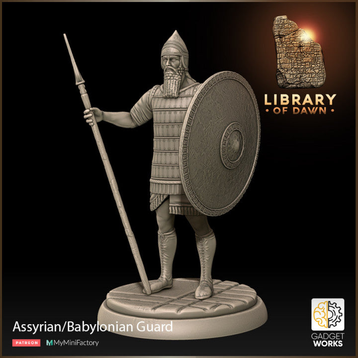 Babylonian King and Retinue - Library of Dawn by Gadgetworks Miniatures