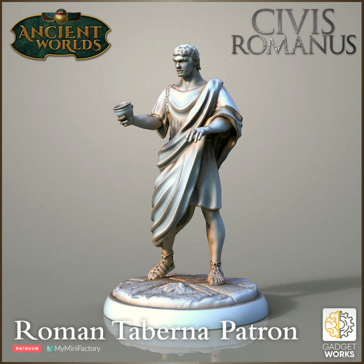 Roman Citizens - taberna workers and customers by Gadgetworks Miniatures