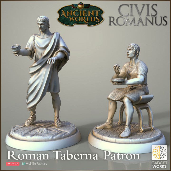 Roman Citizens - taberna workers and customers by Gadgetworks Miniatures