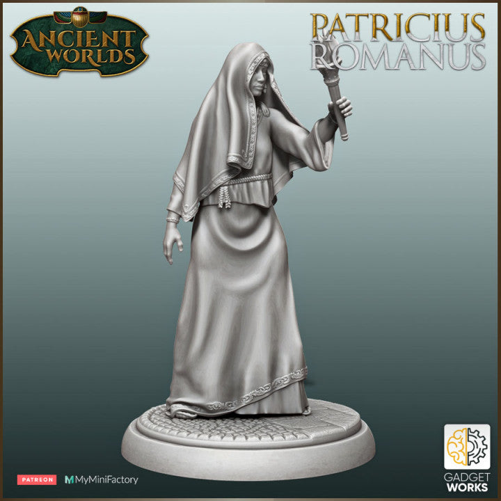Roman Vestal Priestess with Eternal Flame by Gadgetworks Miniatures