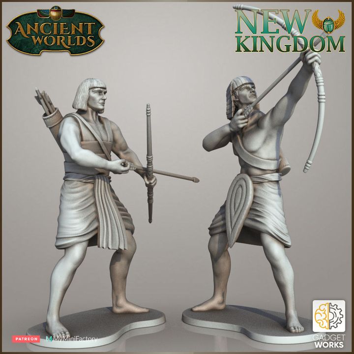 New Kingdom Egyptian Archers by Gadgetworks