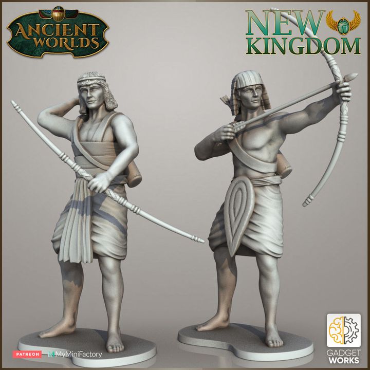 New Kingdom Egyptian Archers by Gadgetworks