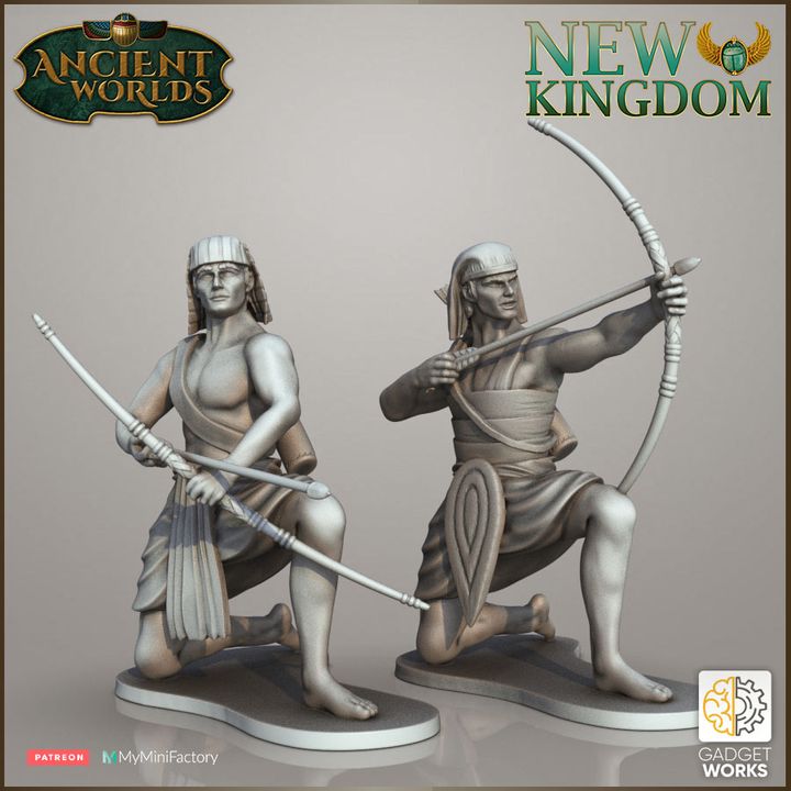 New Kingdom Egyptian Archers by Gadgetworks