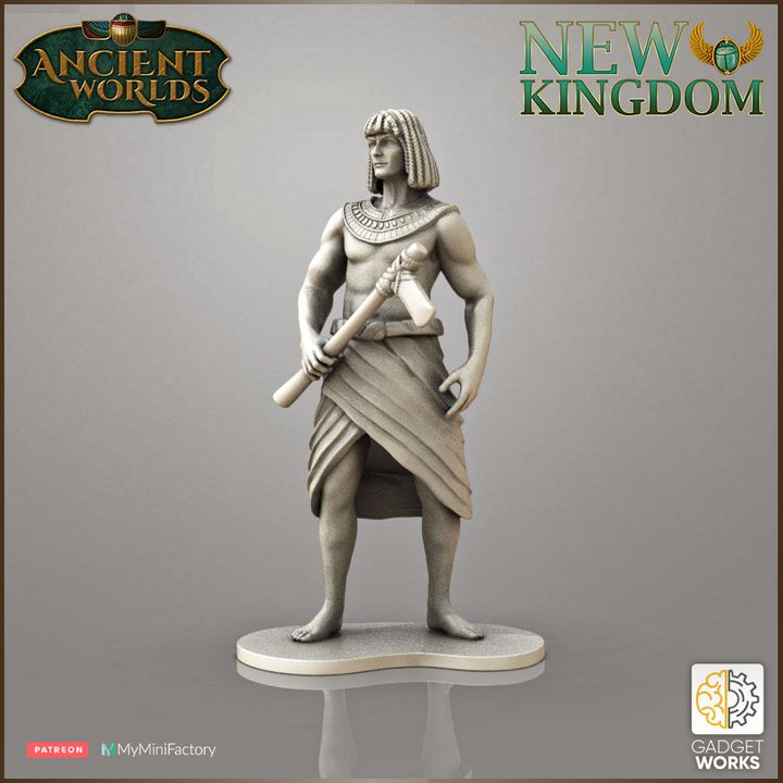 Pharaoh and New Kingdom officers by Gadgetworks