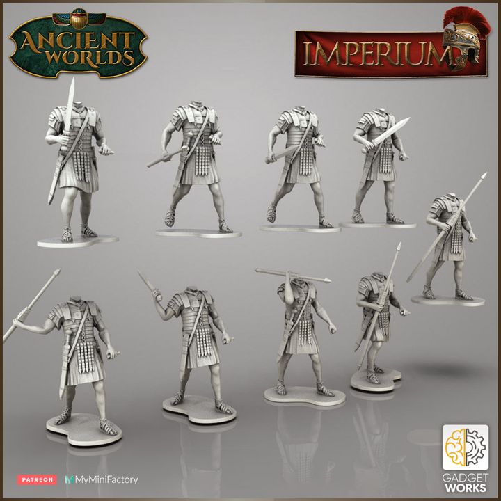 Roman Imperial Legionaries Marching with Mule by Gadgetworks Miniatures