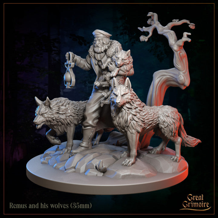 Remus and his wolves by Great Grimoire