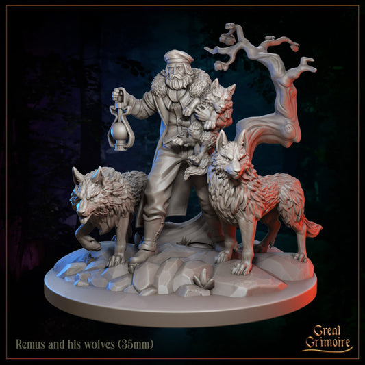 Remus and his wolves by Great Grimoire