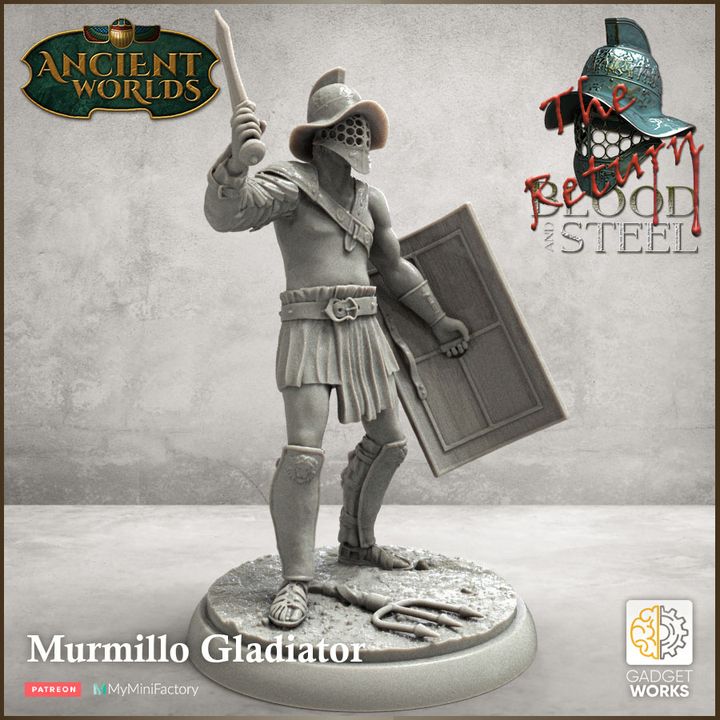 Roman gladiators 3 figure pack by Gadgetworks Miniatures