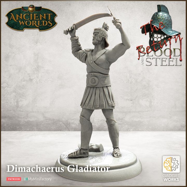 Roman gladiators 3 figure pack by Gadgetworks Miniatures